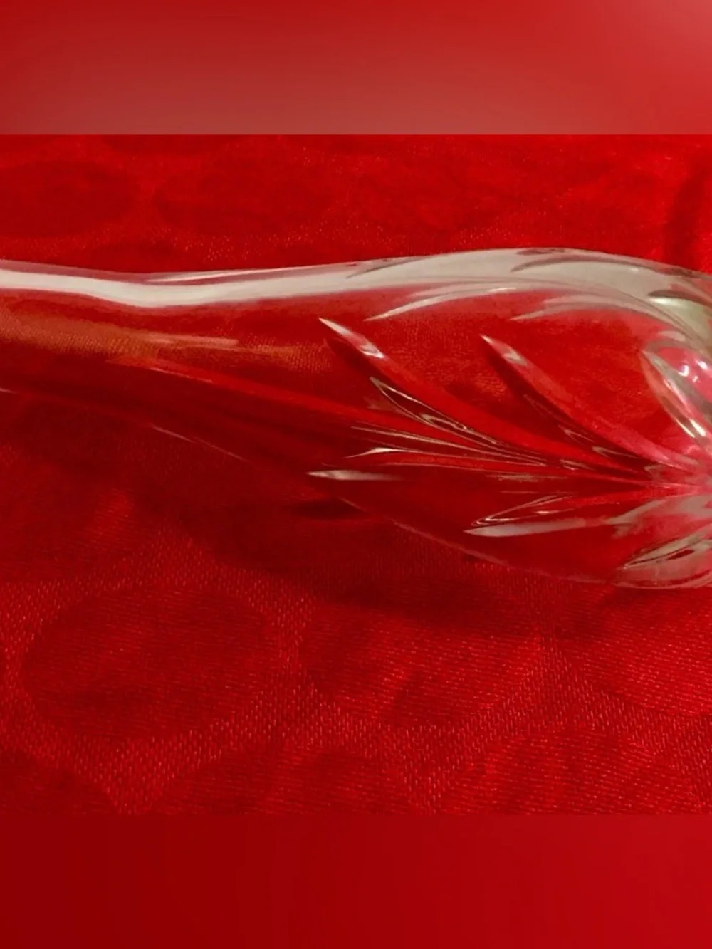 Rogaska Clear Crystal Bud Vase